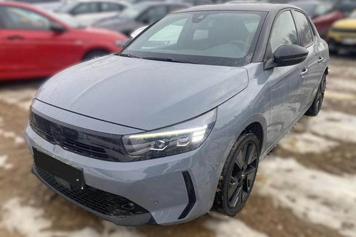 Grå Opel Corsa-e fra 2024 set udefra