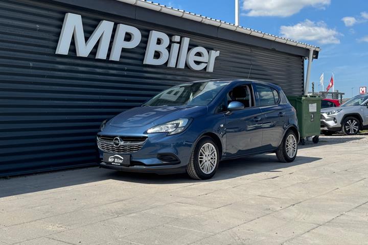 Blå Opel Corsa fra 2015