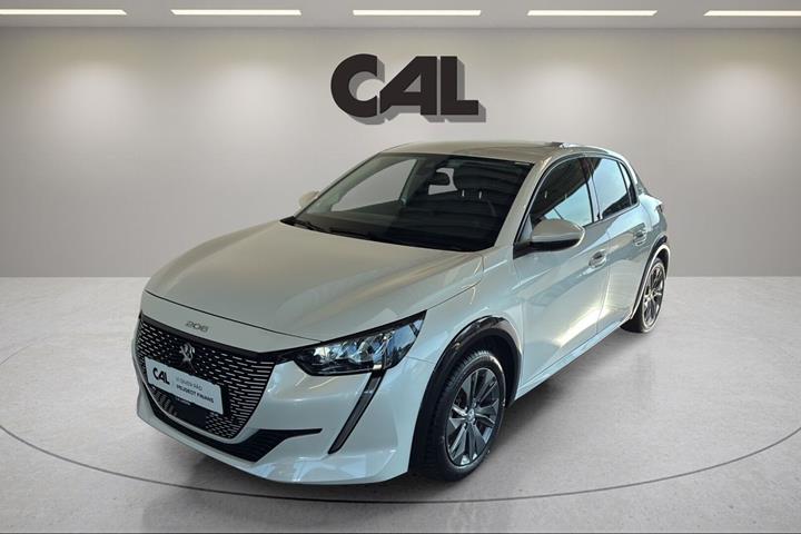 Hvid Peugeot e-208 fra 2022