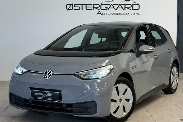 Grå VW ID.3 fra 2022 set udefra