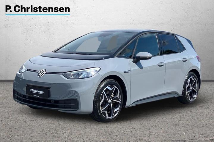 Grå VW ID.3 fra 2023 set udefra