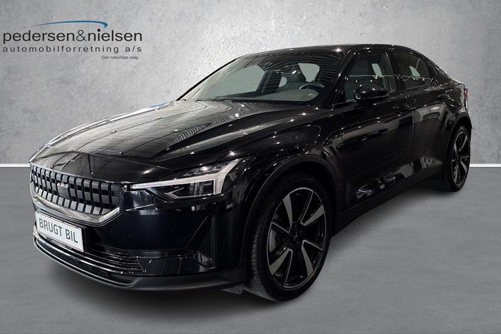 Sort Polestar 2 fra 2023 set udefra