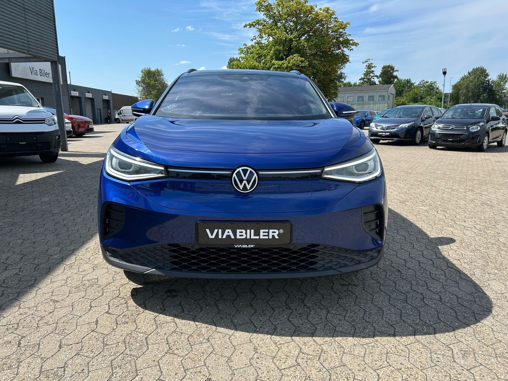 Blå VW ID.4 fra 2021