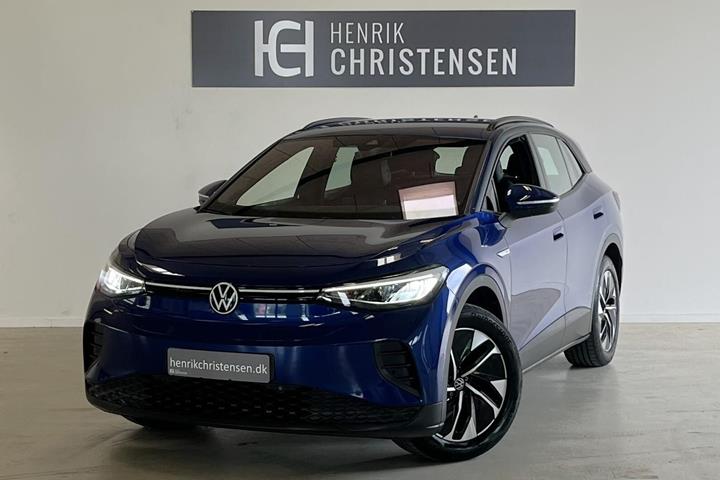 Blå VW ID.4 fra 2023 set udefra