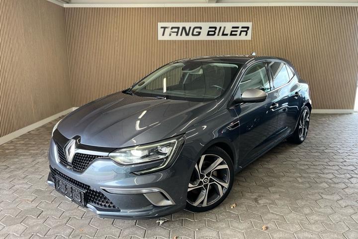 Grå Renault Mégane fra 2017 set udefra