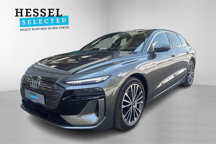 Grå Audi A6 e-tron fra 2025