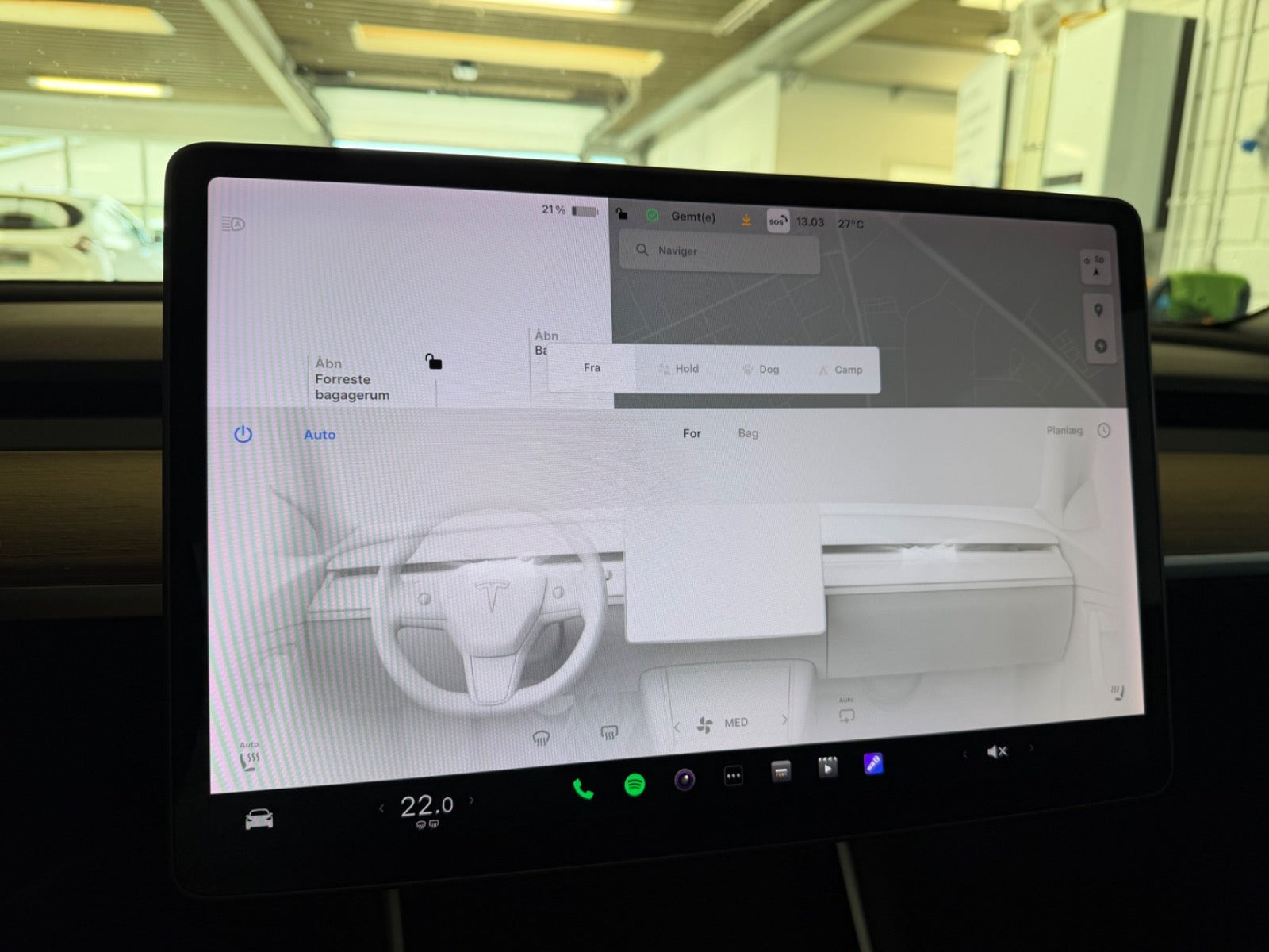 Sort Tesla Model 3 fra 2019