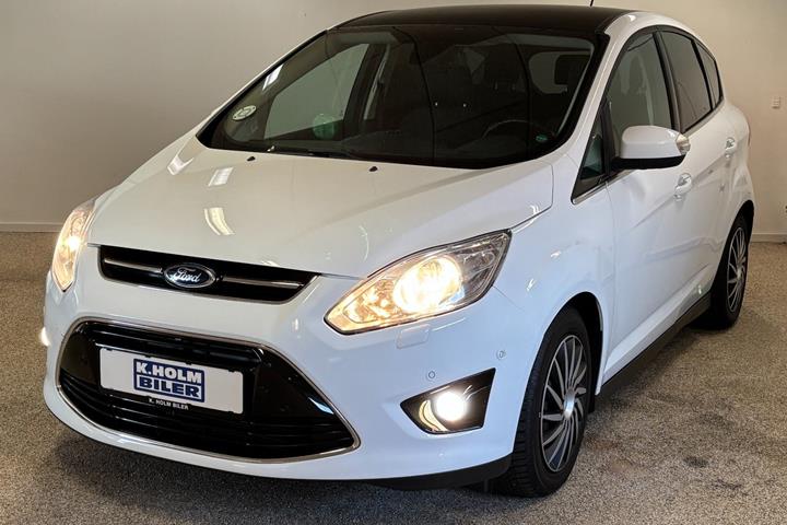 Hvid Ford C-MAX fra 2014 set udefra