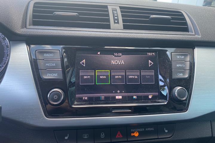 Sølv Skoda Fabia fra 2019