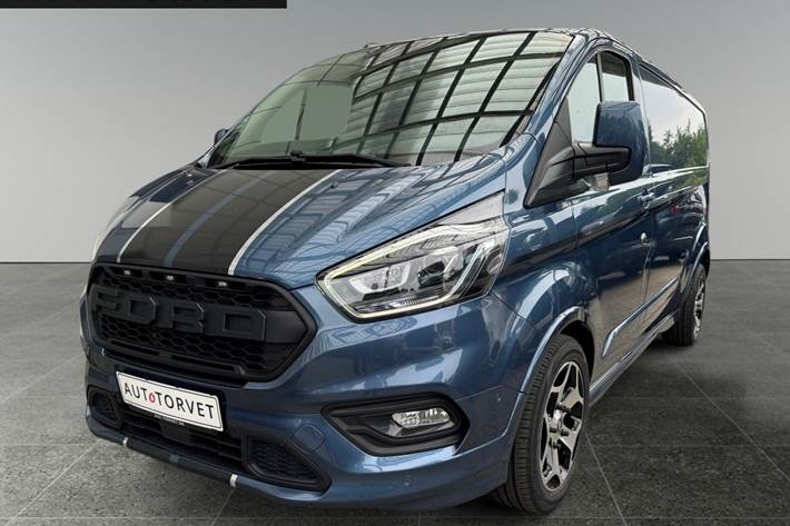 Blå Ford Transit 350 L2 Van fra 2019