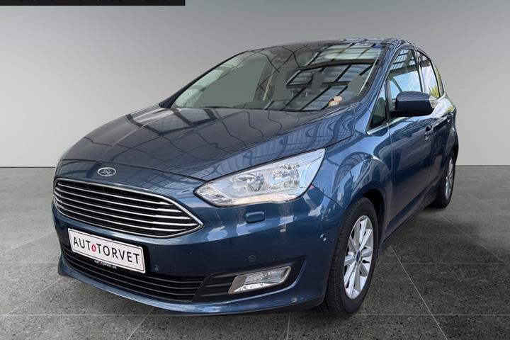 Blå Ford C-MAX fra 2019 set udefra