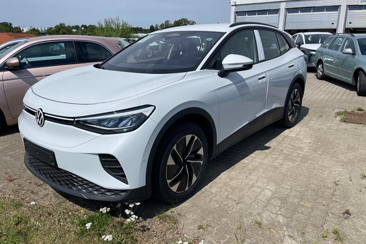 Hvid VW ID.4 fra 2027 set udefra