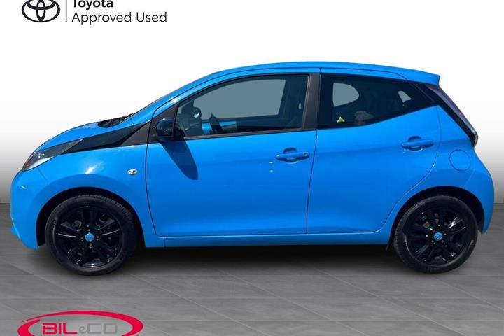 Blå Toyota Aygo fra 2015