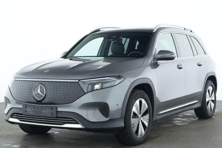 Grå Mercedes EQB250+ fra 2025 set udefra