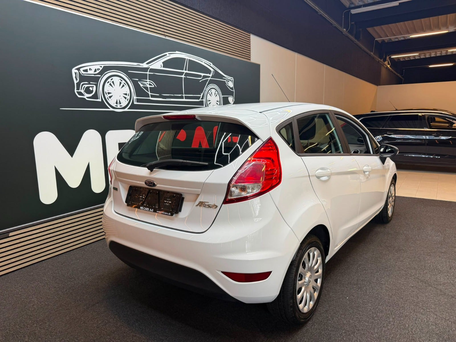 Hvid Ford Fiesta fra 2015