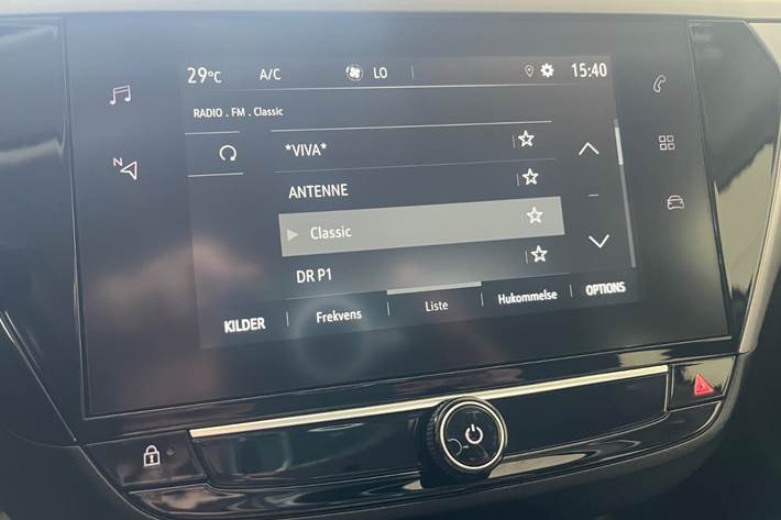 Sort Opel Corsa-e fra 2024