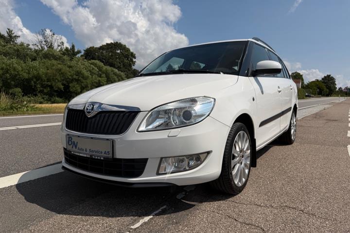 Hvid Skoda Fabia fra 2013