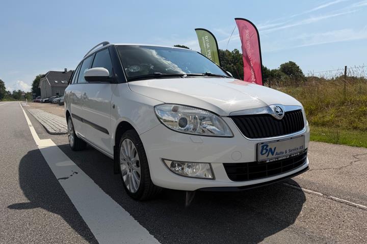 Hvid Skoda Fabia fra 2013