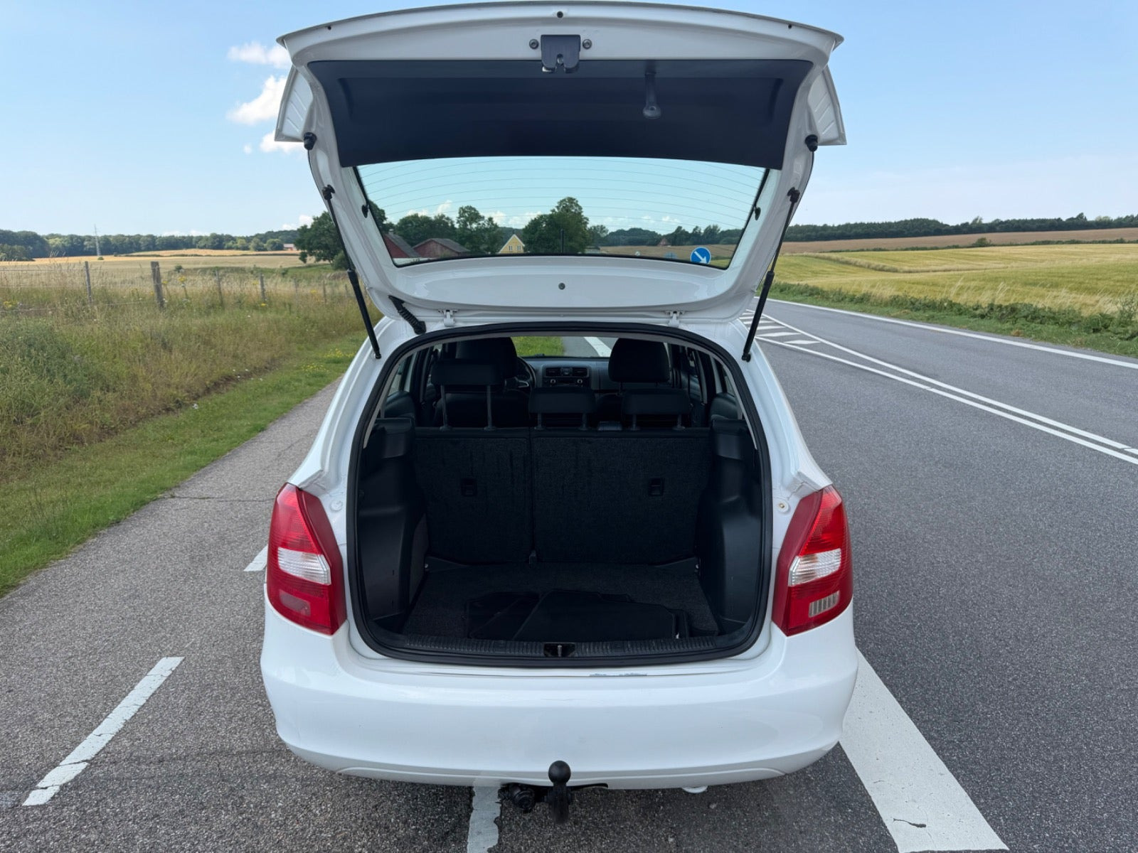 Hvid Skoda Fabia fra 2013