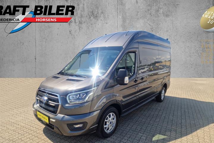 Grå Ford Transit 350 L3 Van fra 2021 set udefra
