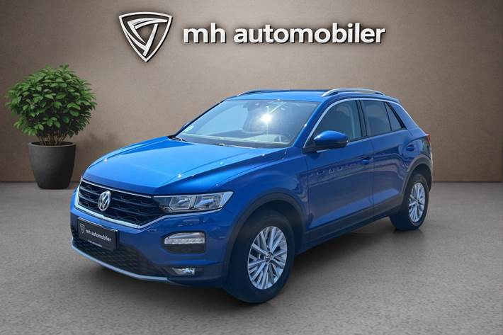 Blå VW T-Roc fra 2019