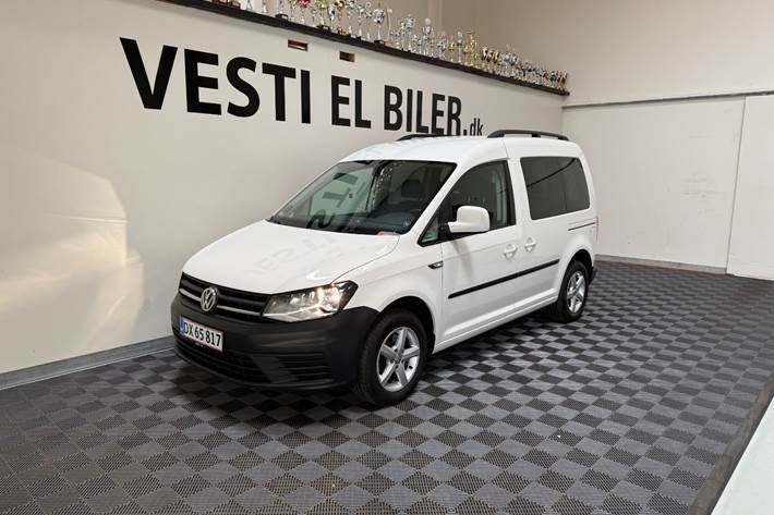 Hvid VW Caddy fra 2017