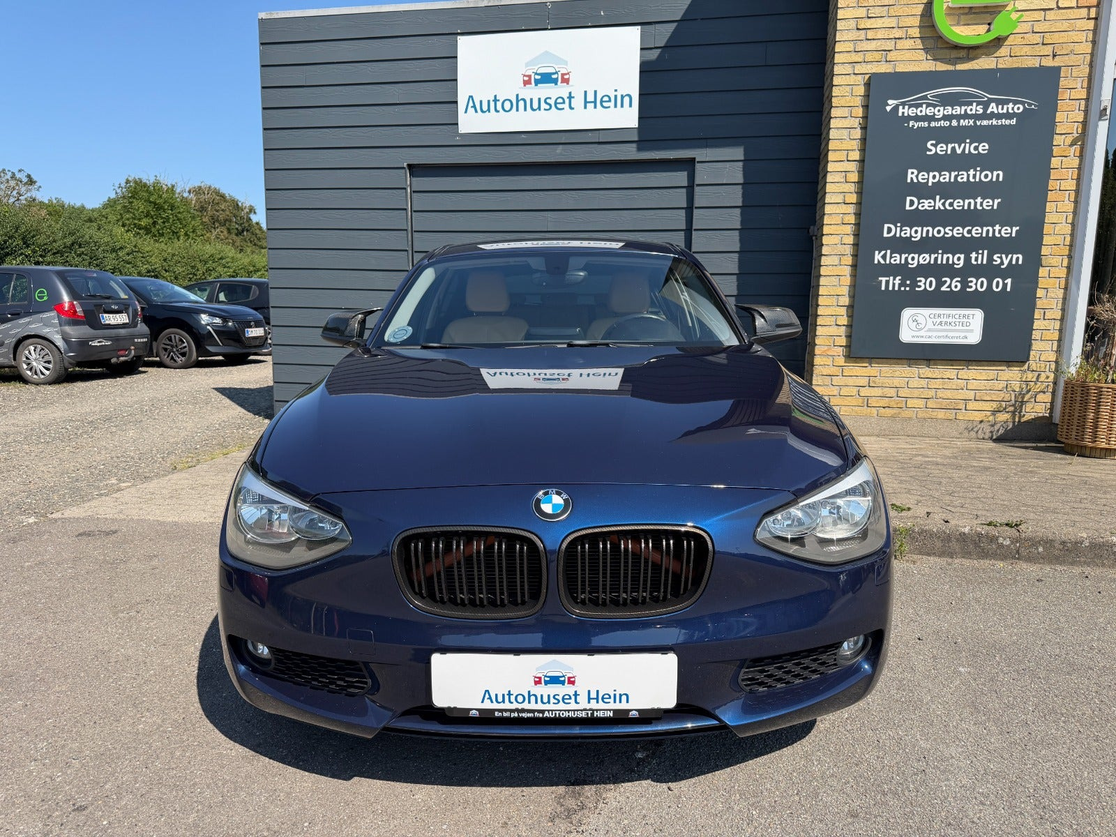 Blå BMW 116i fra 2012