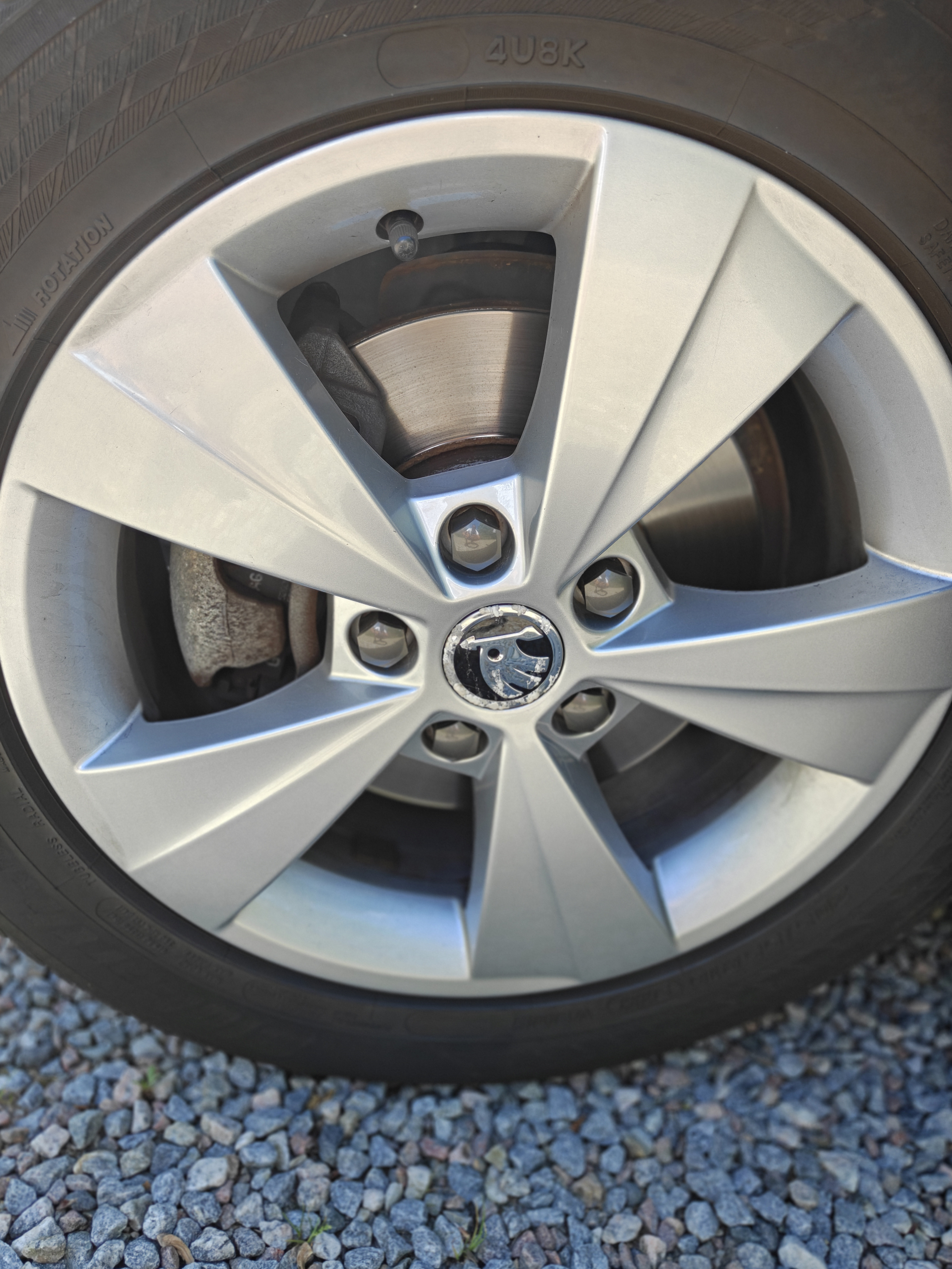 Grå Skoda Octavia fra 2018