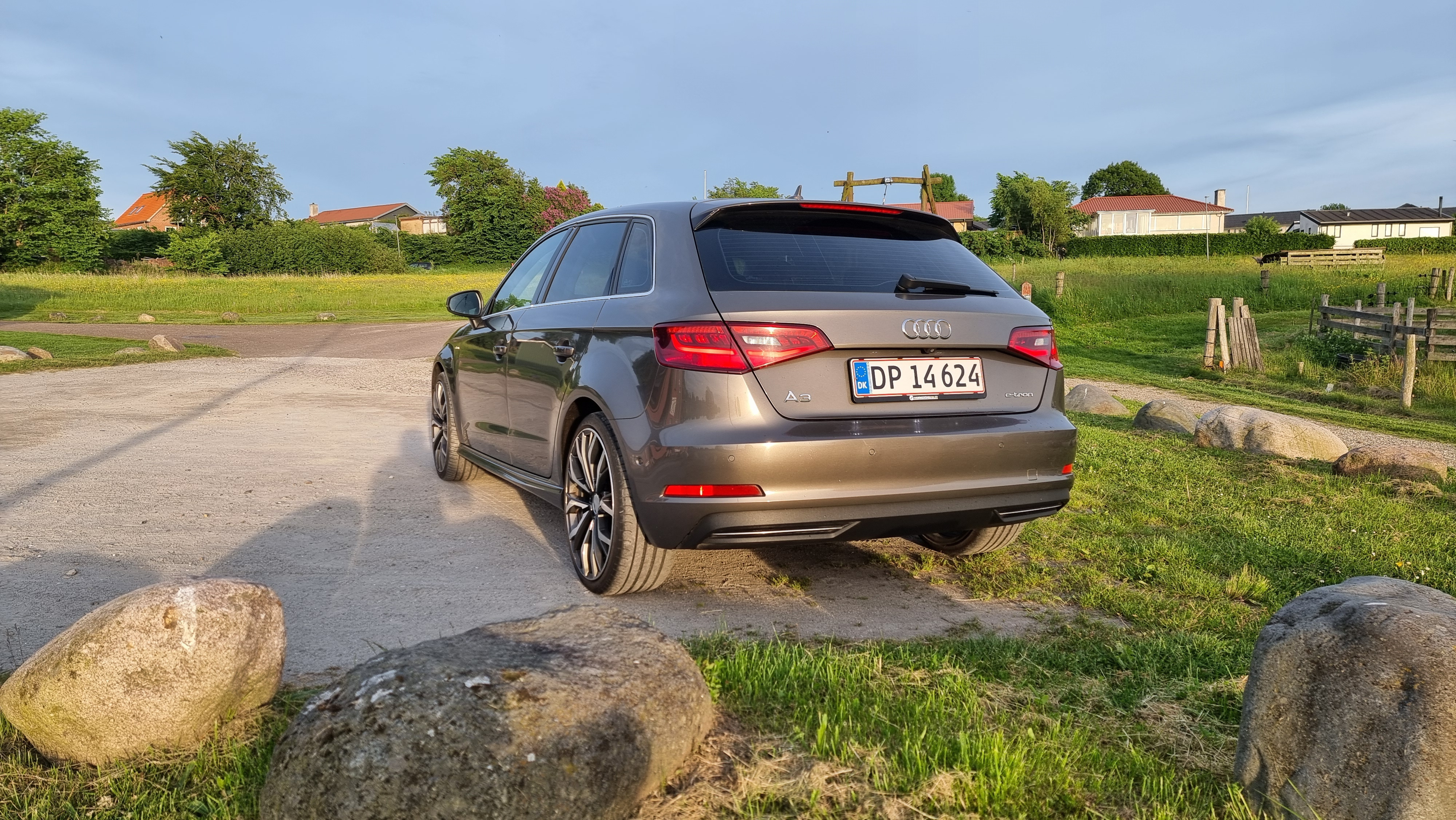 Grå Audi A3 Sportback fra 2015