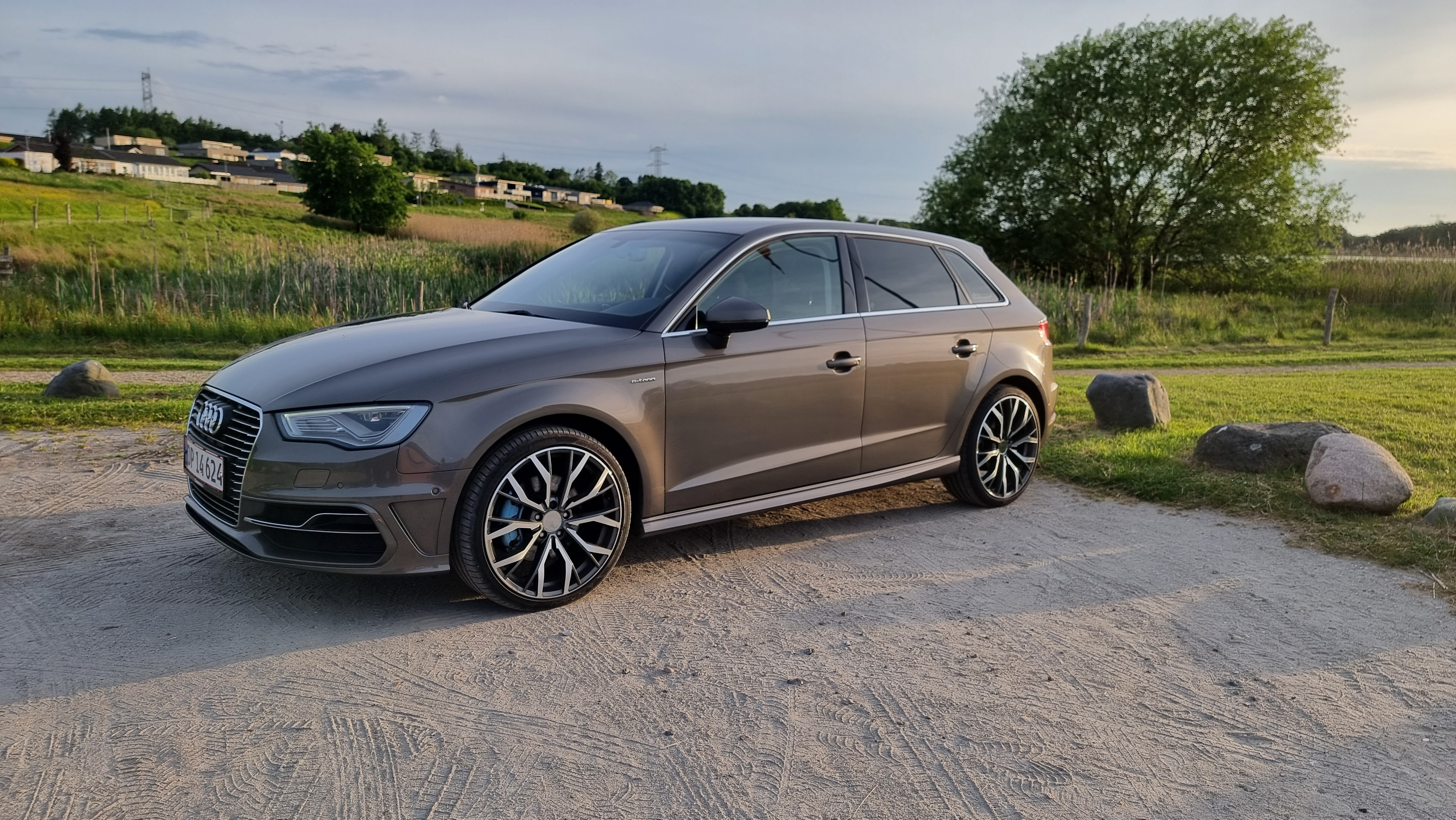 Grå Audi A3 Sportback fra 2015