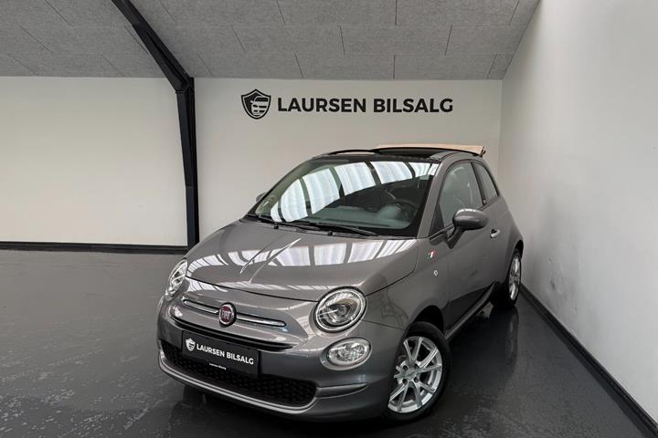 Grå Fiat 500C fra 2015