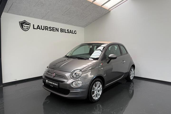 Grå Fiat 500C fra 2015