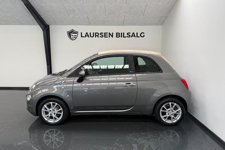 Grå Fiat 500C fra 2015
