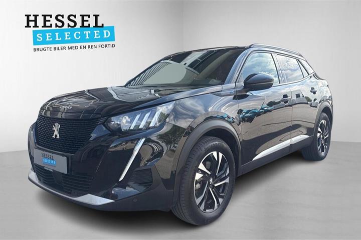 Sort Peugeot e-2008 fra 2023 set udefra