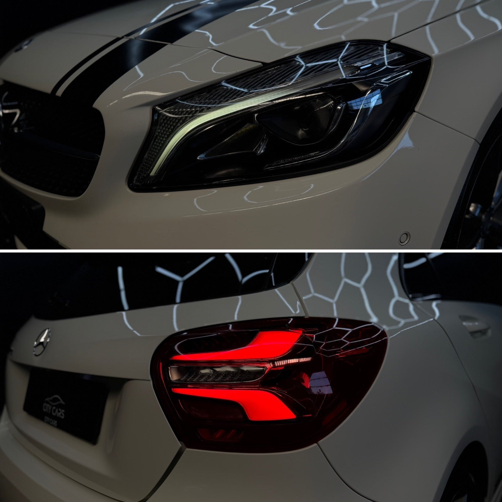 Hvid Mercedes A200 d fra 2015