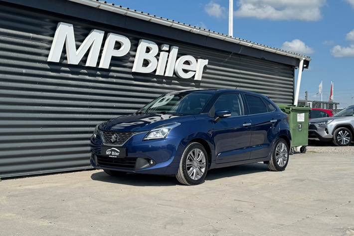 Blå Suzuki Baleno fra 2018