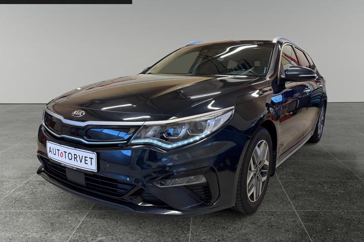 Sort Kia Optima fra 2019 set udefra