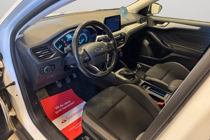 Hvid Ford Focus fra 2019