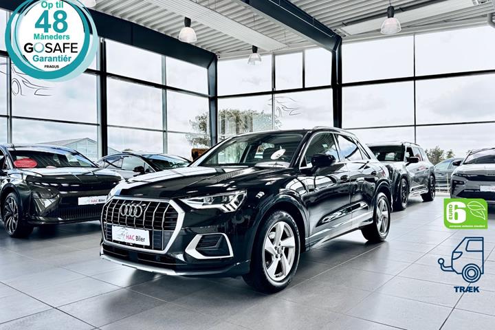 Sort Audi Q3 fra 2019 set udefra