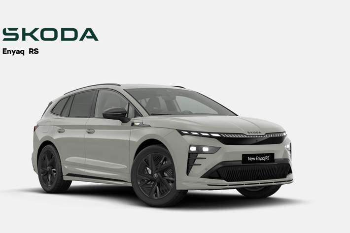 Grå Skoda Enyaq fra 2026