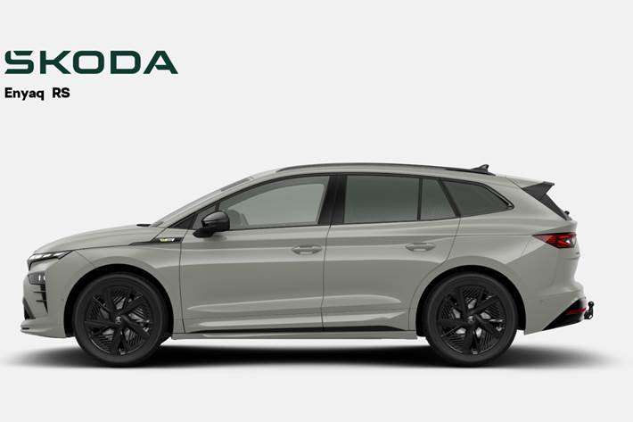 Grå Skoda Enyaq fra 2026