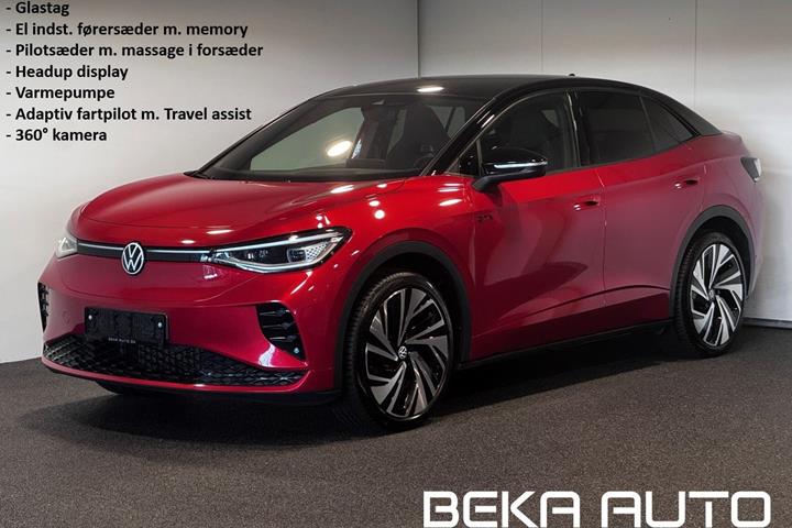 Rød VW ID.5 fra 2022 set udefra