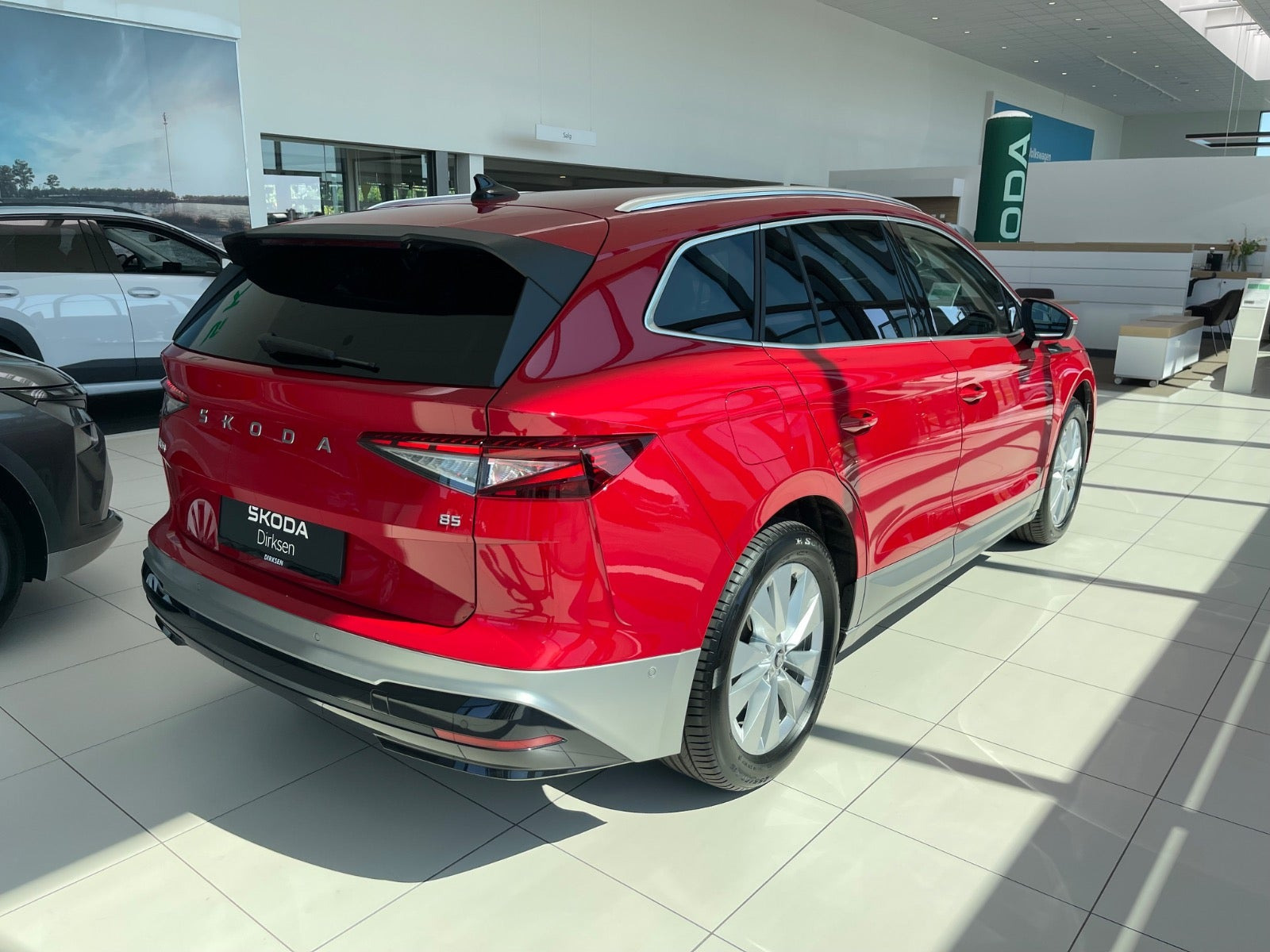 Rød Skoda Enyaq fra 2026