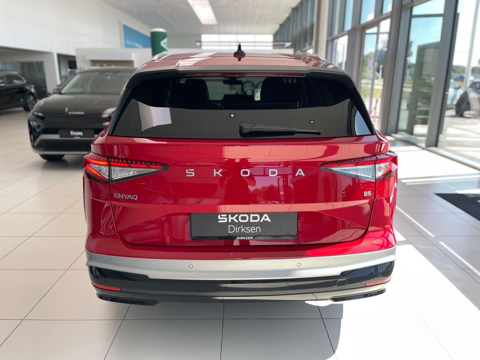Rød Skoda Enyaq fra 2026