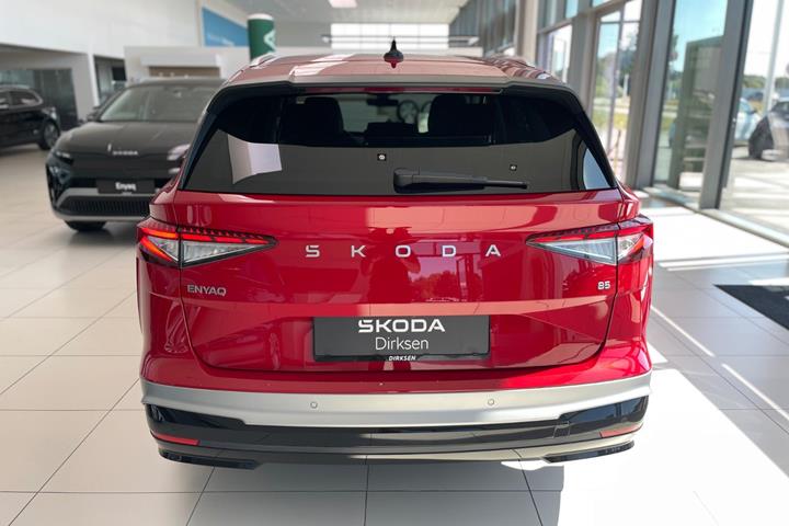 Rød Skoda Enyaq fra 2026