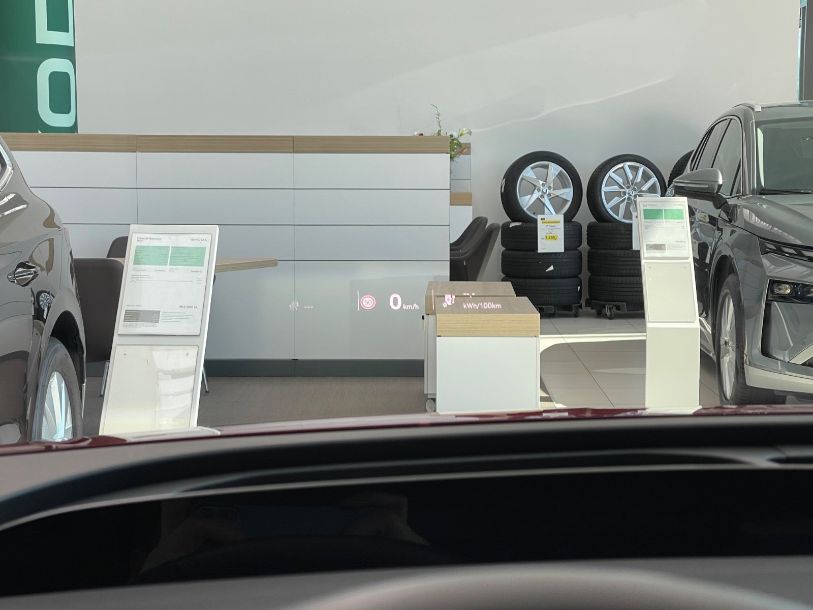 Rød Skoda Enyaq fra 2026