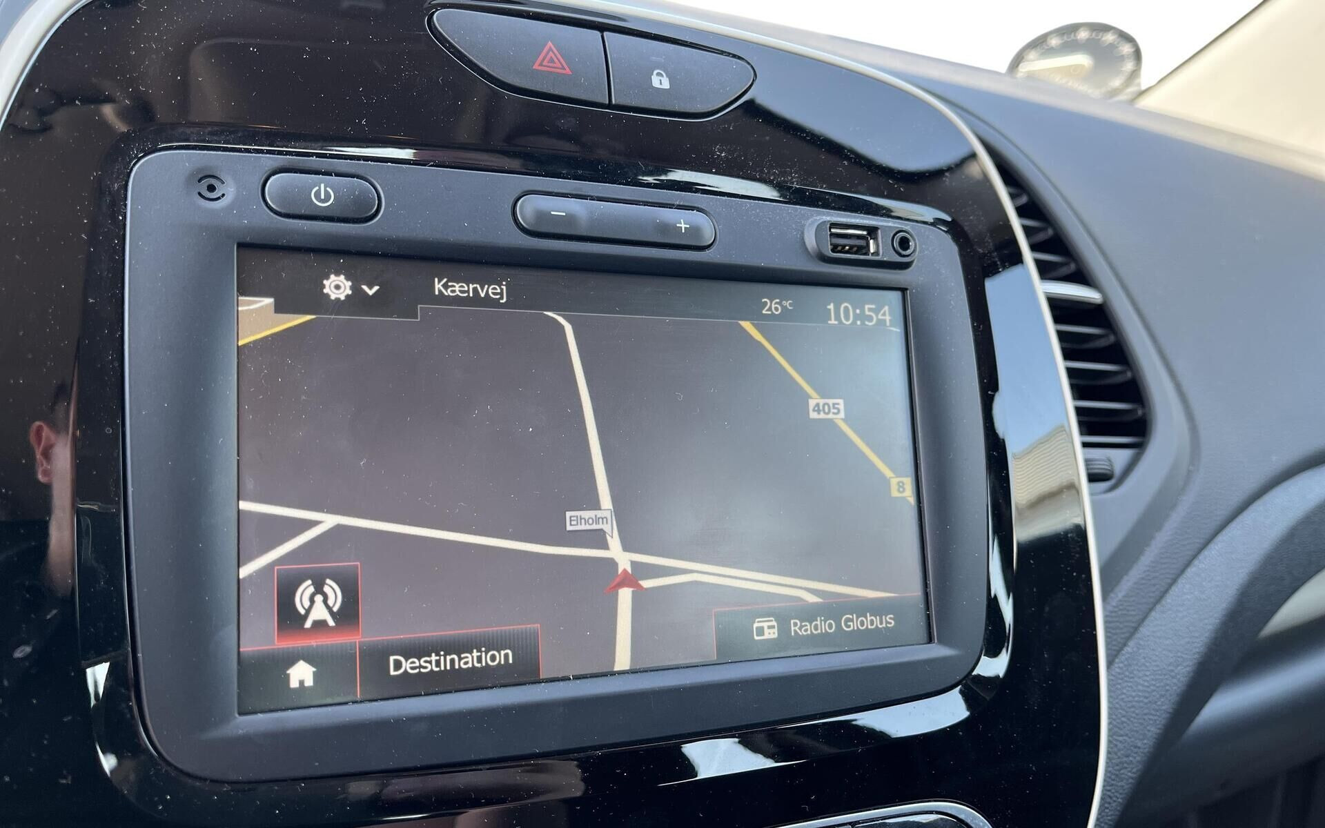 Blå Renault Captur fra 2019