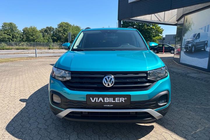 Blå VW T-Cross fra 2019