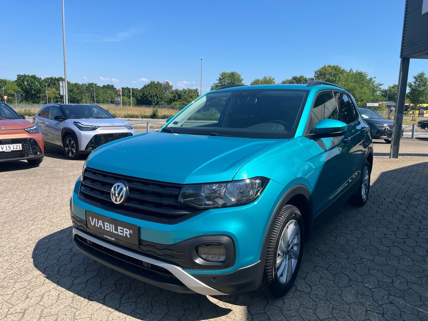 Blå VW T-Cross fra 2019