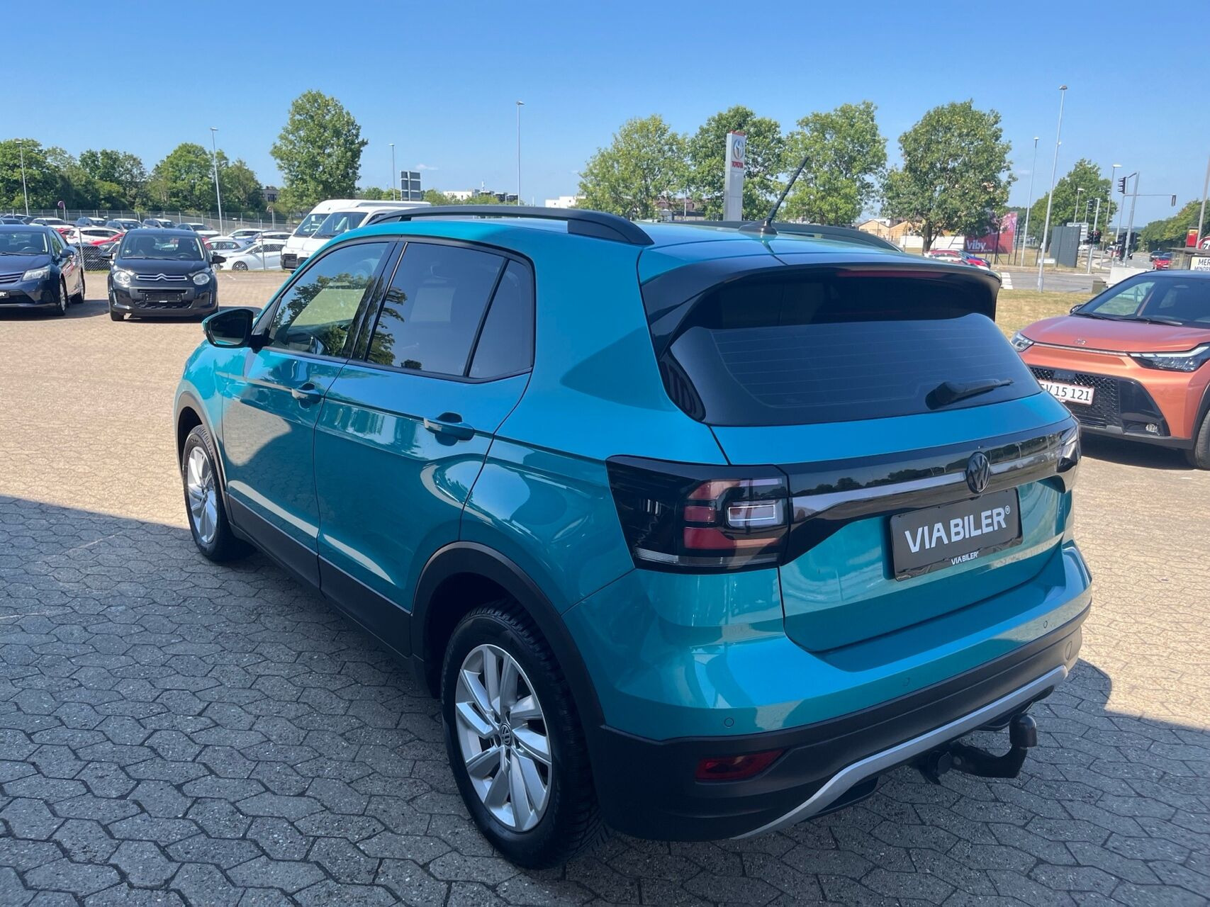 Blå VW T-Cross fra 2019